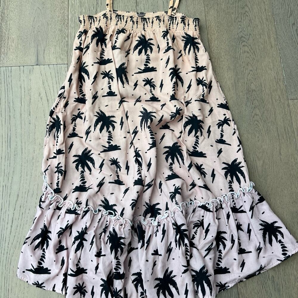 Rockets Of Awesome Girls Ombre Palm Tree Pink Dress Sz 7